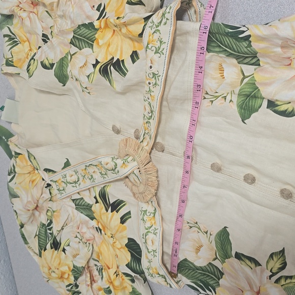 FARM Rio Cream and Yellow Floral Midi Dress - Picture 16 of 16